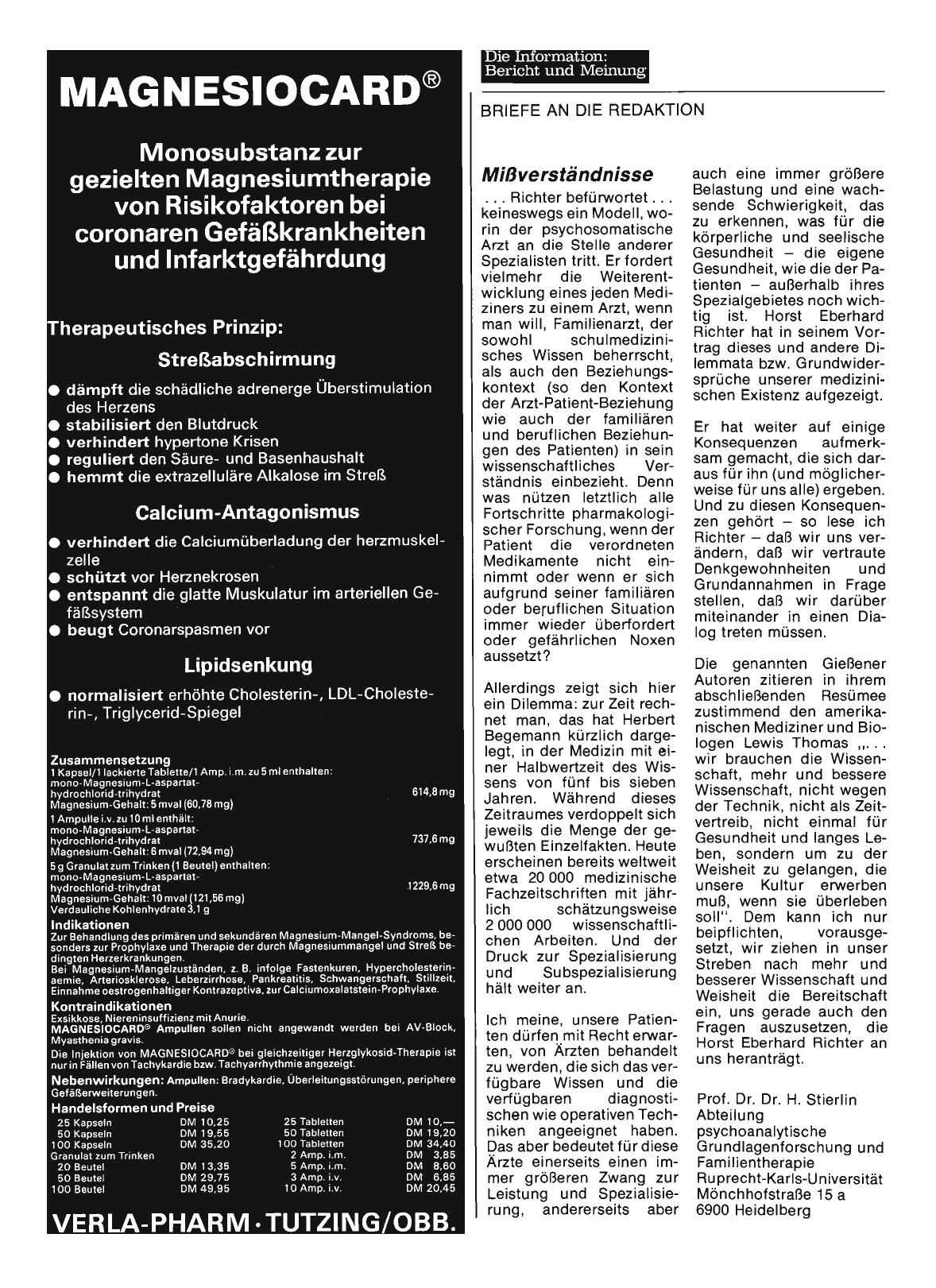 Vorschauseite 1: PSYCHOSOMATIK: Mißverständnisse