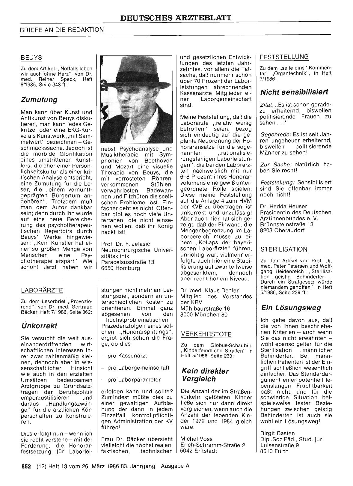 Vorschauseite 1: BEUYS: Zumutung