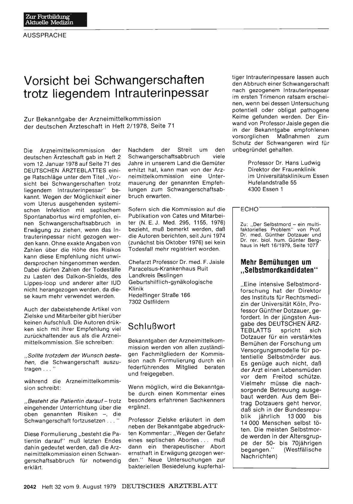 Vorschauseite 1: Vorsicht bei Schwangerschaften trotz liegendem Intrauterinpessar
