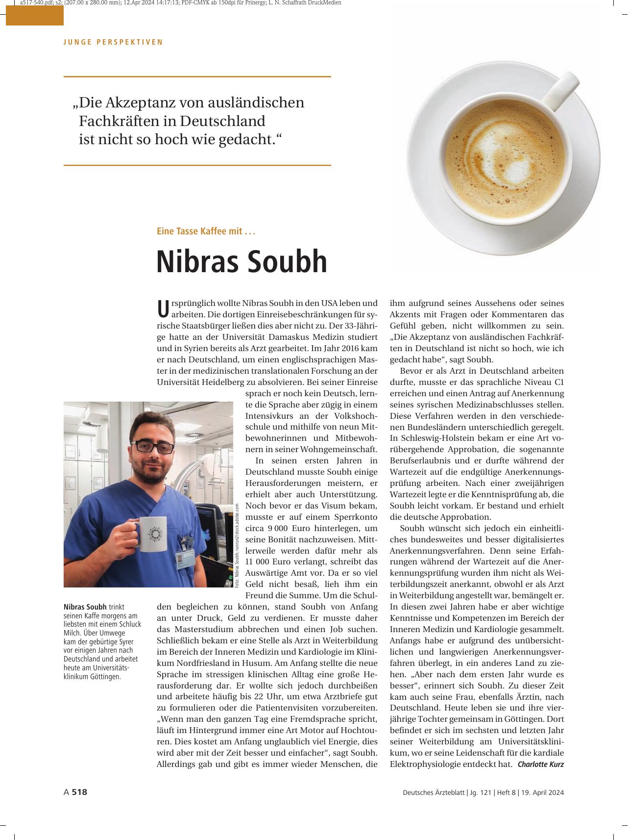 Vorschauseite 1: Eine Tasse Kaffee mit. .. Nibras Soubh
