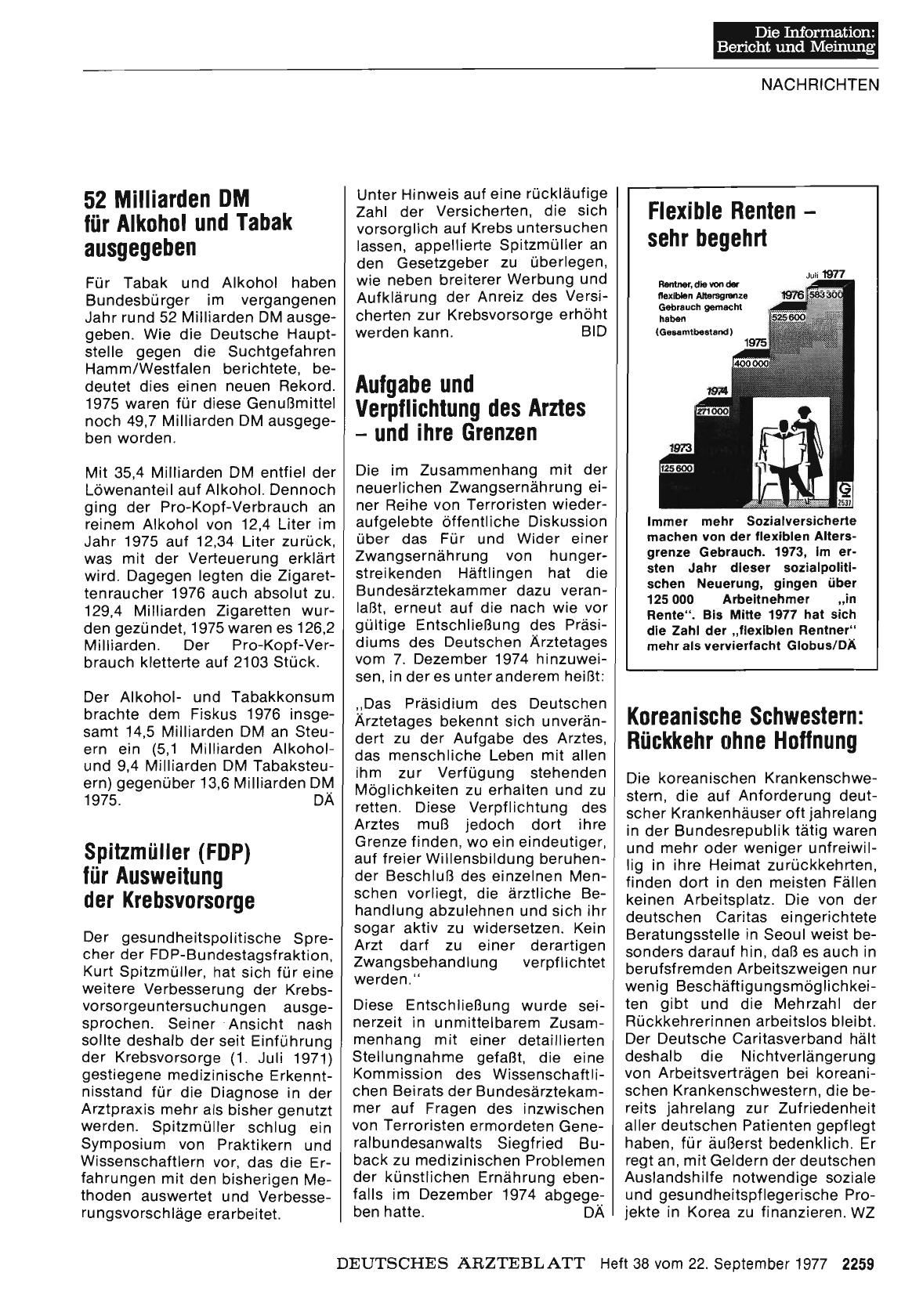 Vorschauseite 1: Flexible Renten — sehr begehrt