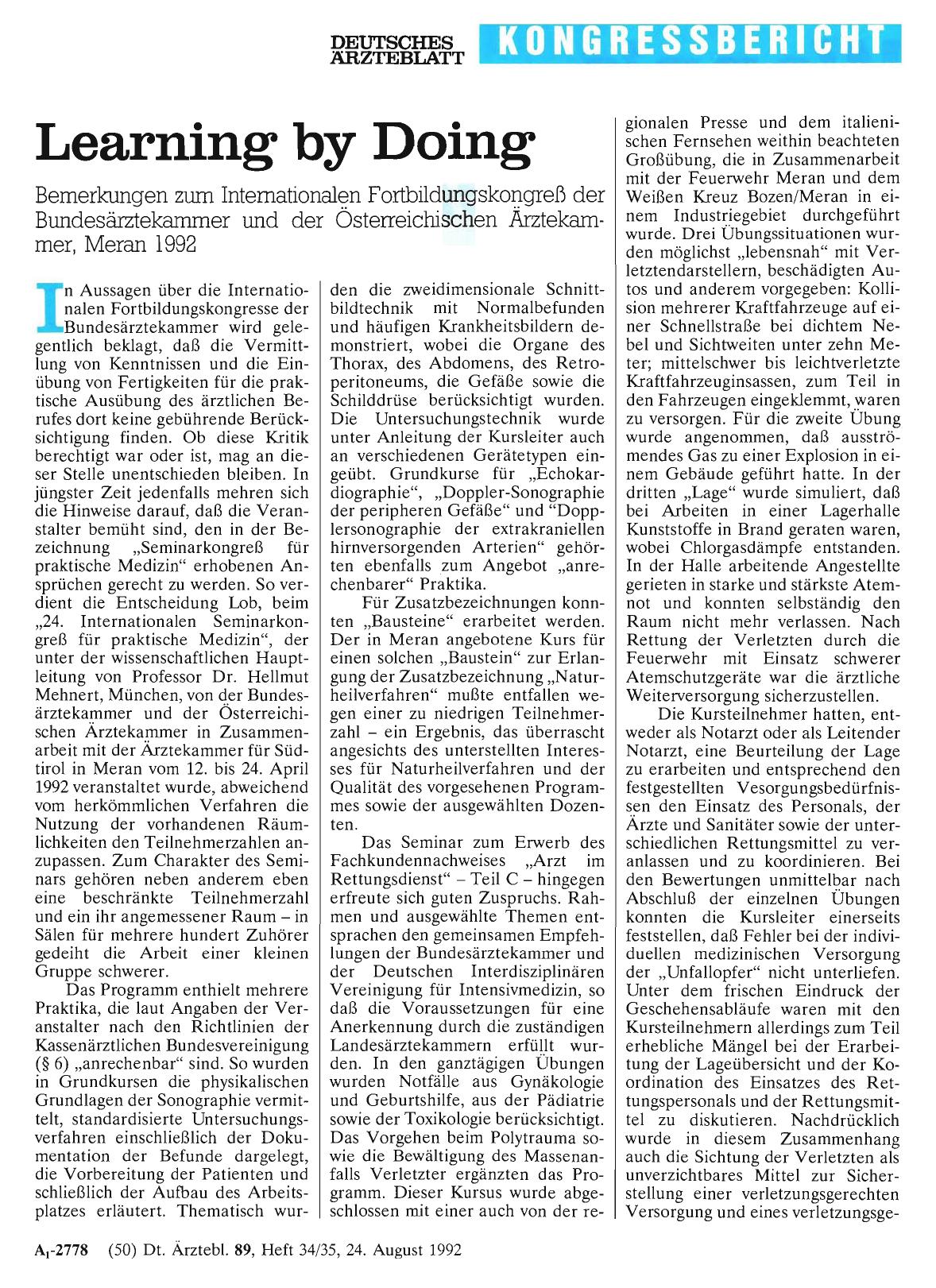 Vorschauseite 1: Learning by Doing
