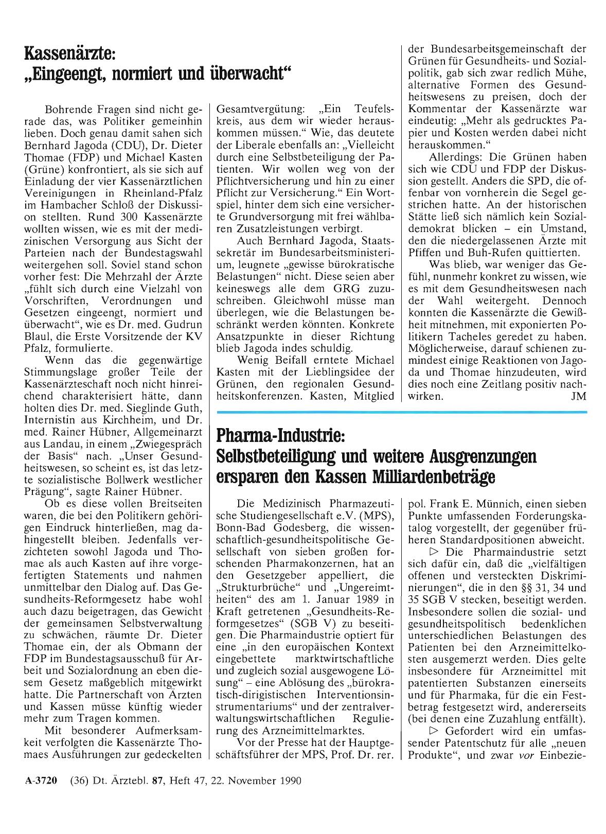 Vorschauseite 1: Pharma-Industrie: Selbstbeteiligung und weitere Ausgrenzungen ersparen den Kassen Milliardenbeträge