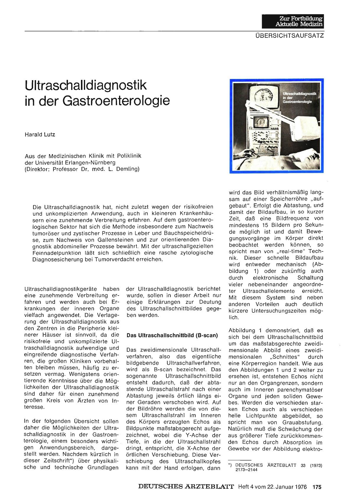Vorschauseite 1: Ultraschalldiagnostik in der Gastroenterologie