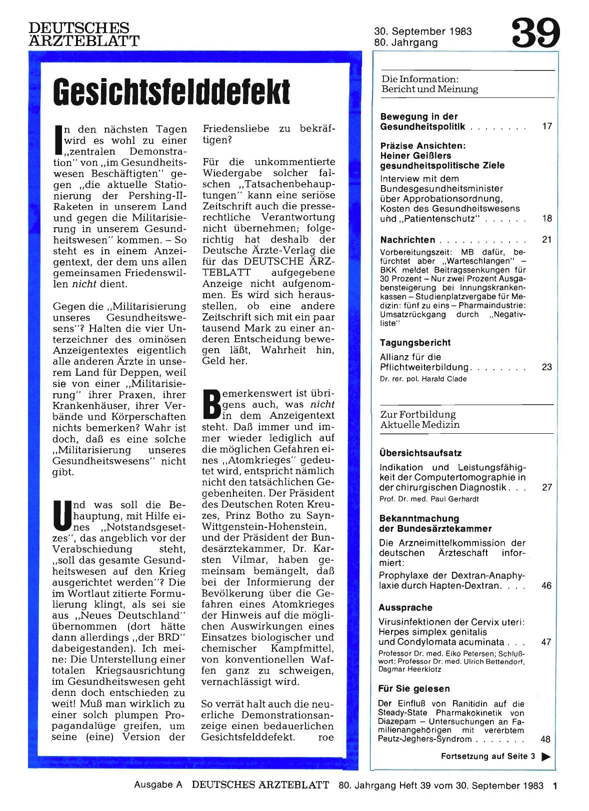 Vorschauseite 1: Gesichtsfelddefekt
