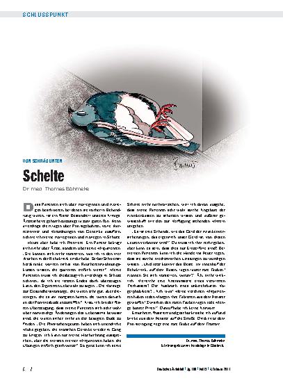 Vorschauseite 1: Von schräg unten: Schelte