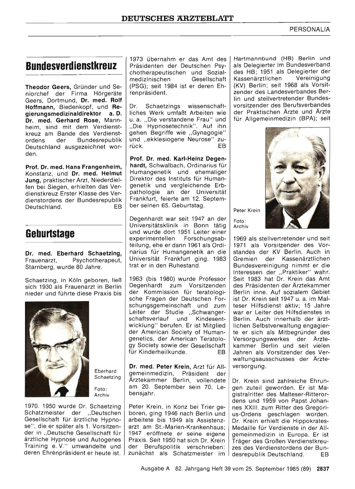 Vorschauseite 1: Geburtstage