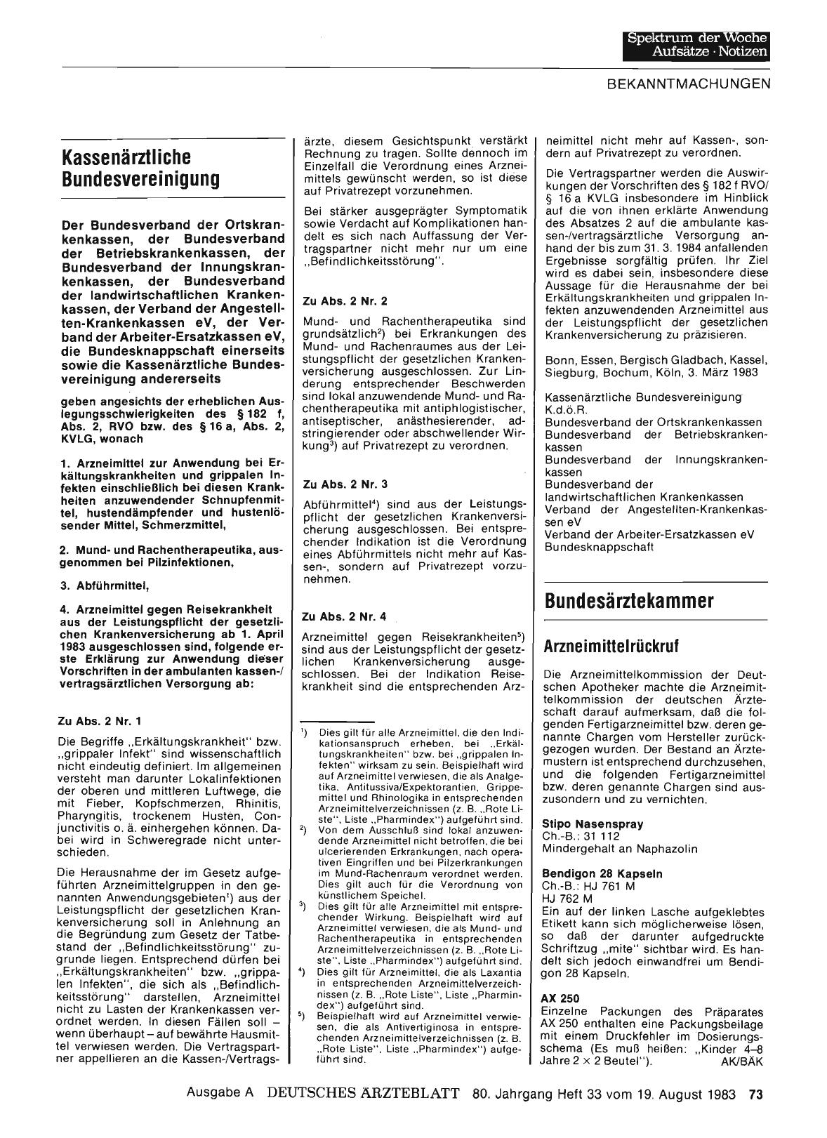 Vorschauseite 1: Kassenärztliche Bundesvereinigung