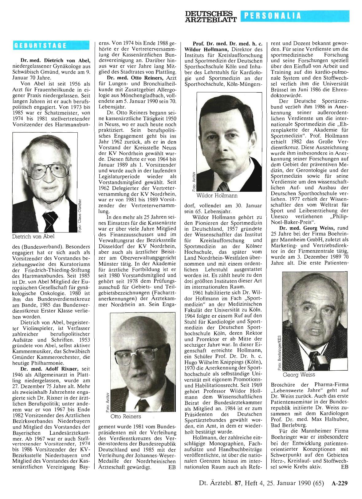 Vorschauseite 1: Geburtstage