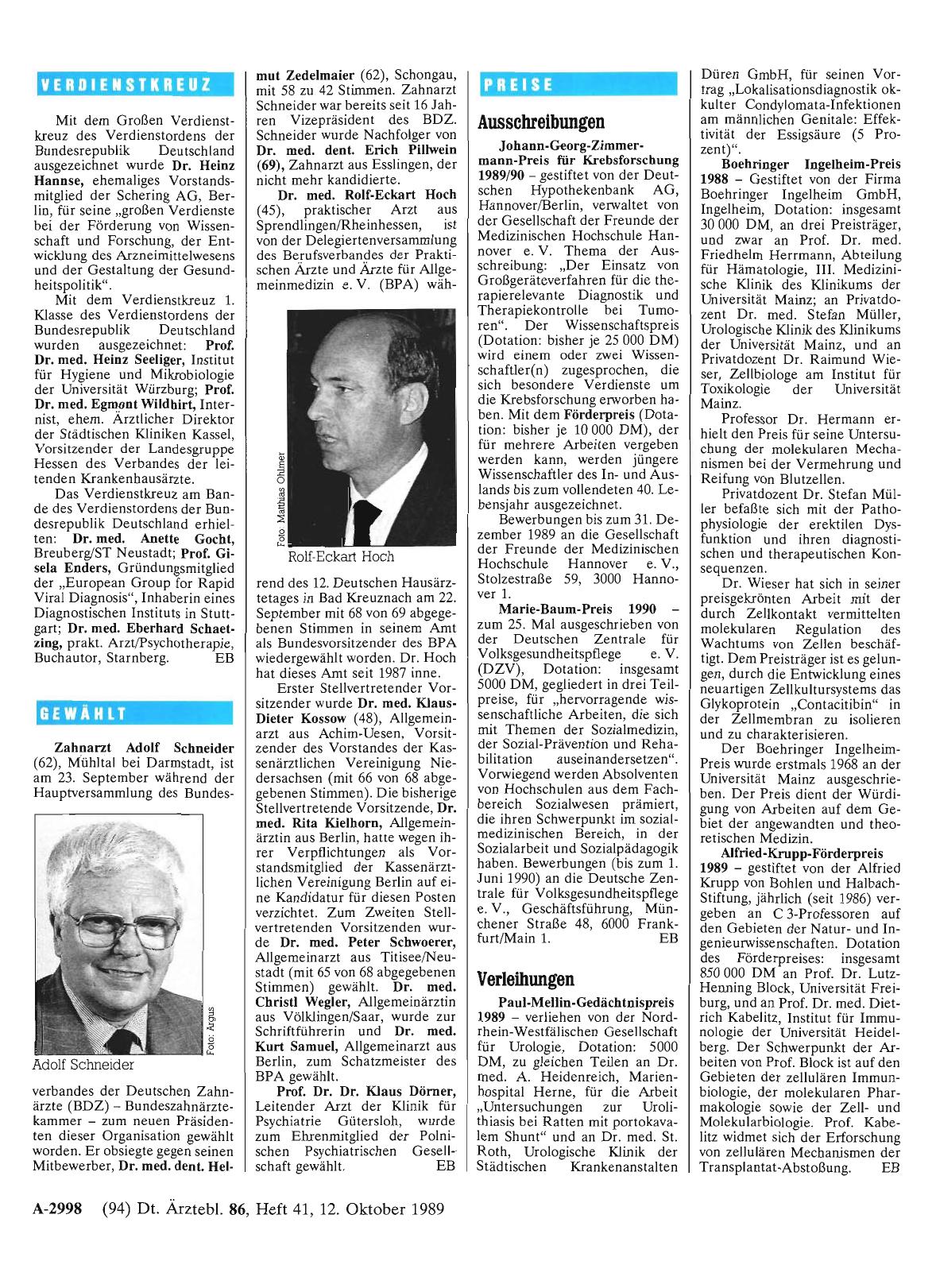 Vorschauseite 1: Verdienstkreuz