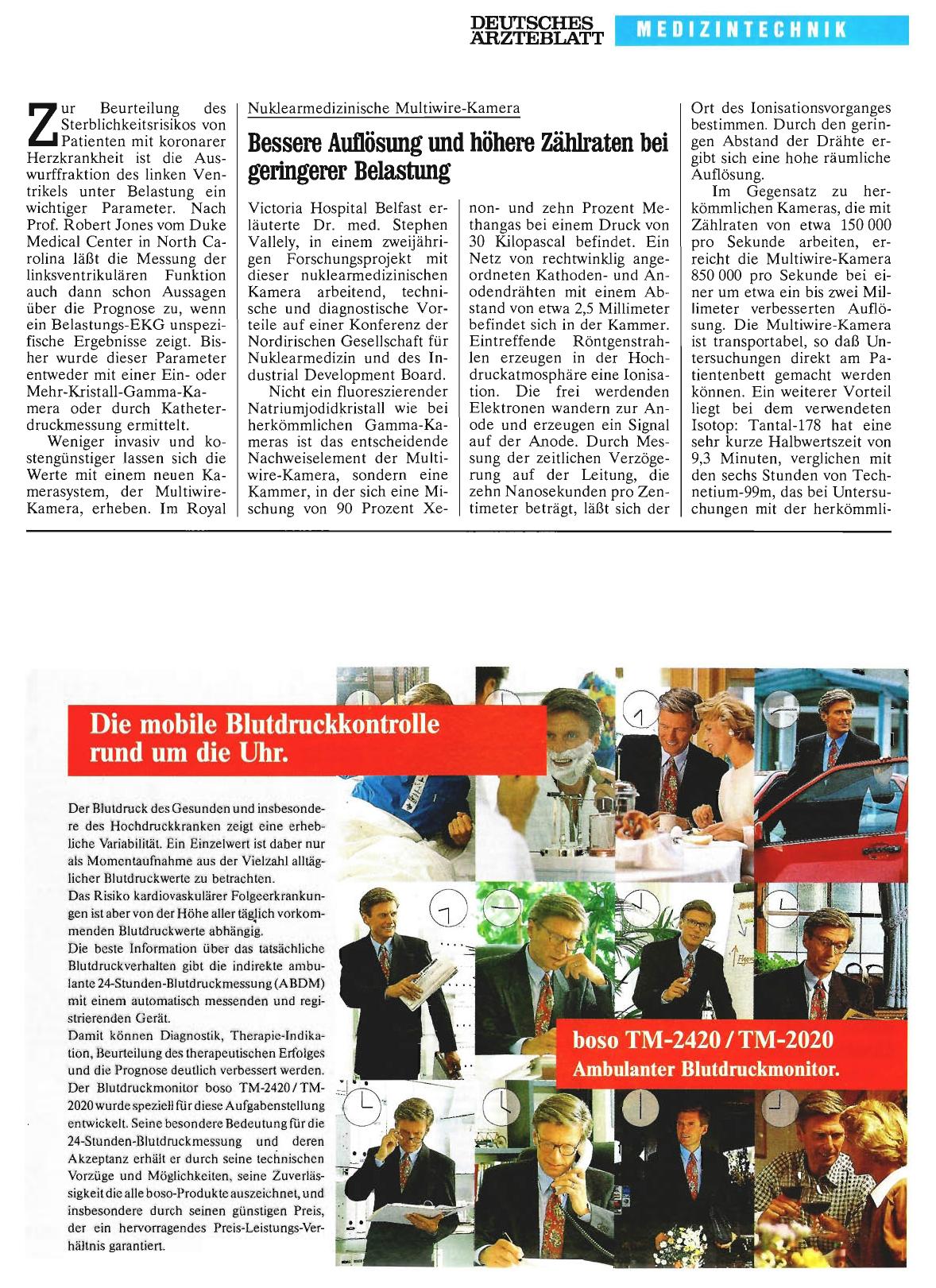Vorschauseite 1: Nuklearmedizinische Multiwire-Kamera: Bessere Auflösung und höhere Zählraten bei geringerer Belastung