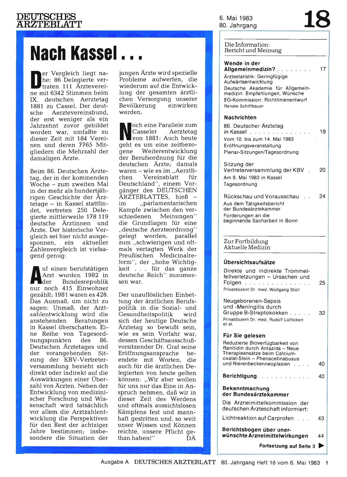 Vorschauseite 1: Nach Kassel. ..
