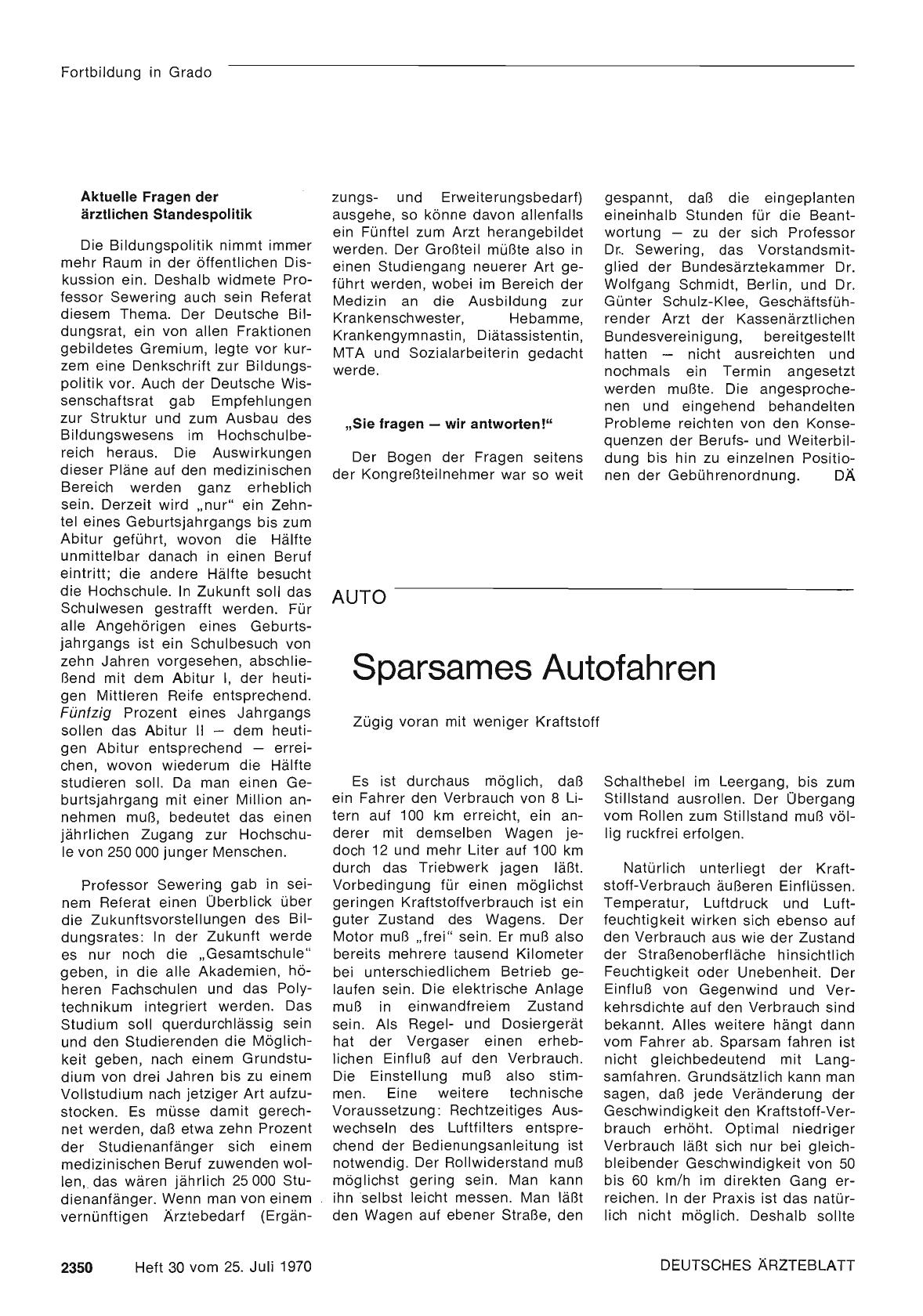 Vorschauseite 1: Sparsames Autofahren