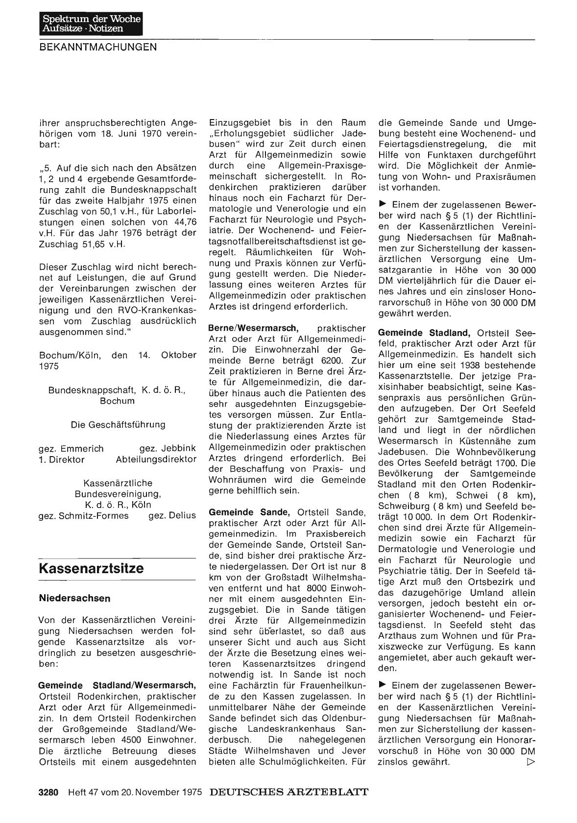 Vorschauseite 1: Kassenarztsitze