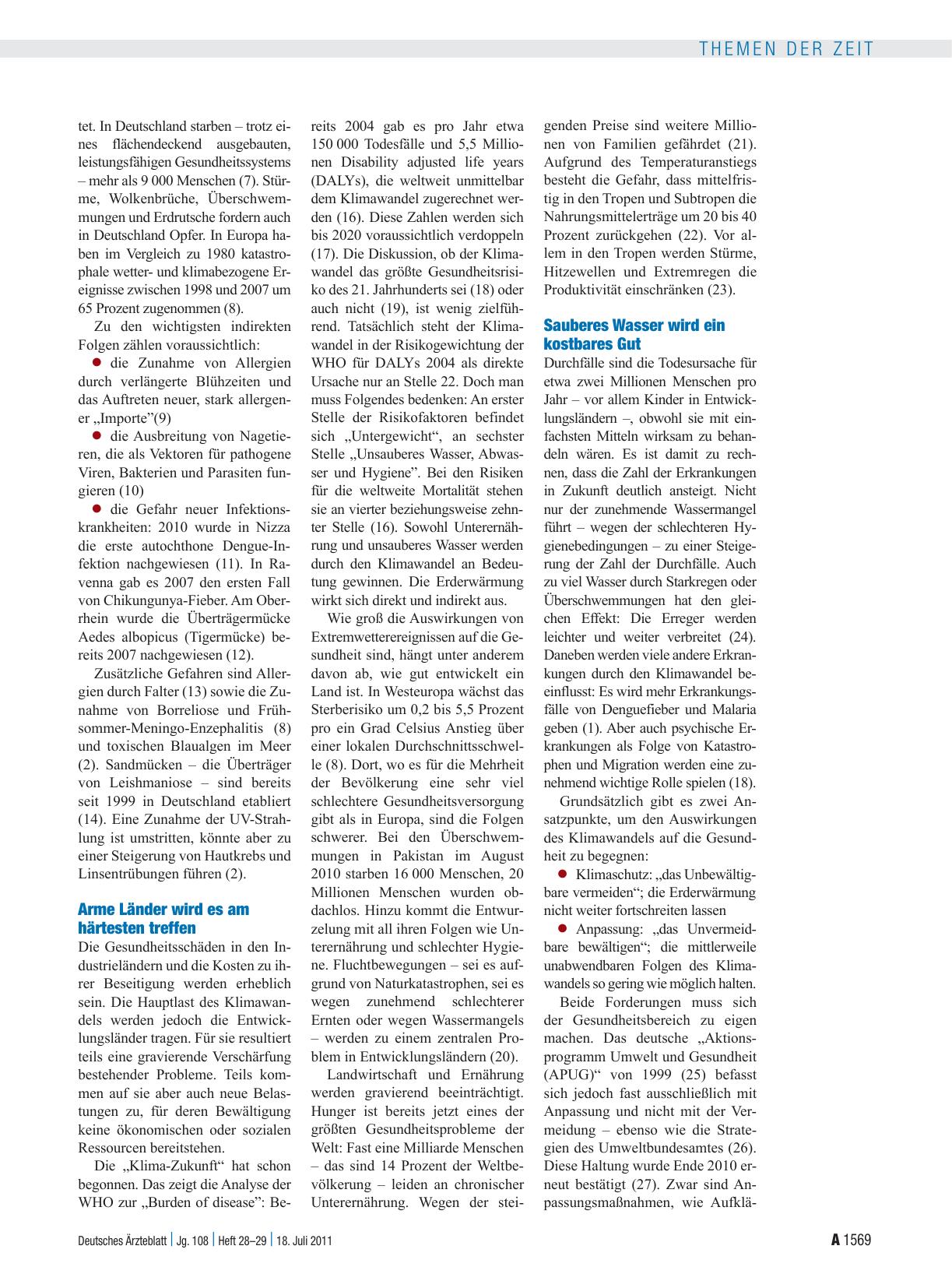 Vorschauseite 2: Klimawandel: Klimaschutz ist Gesundheitsschutz