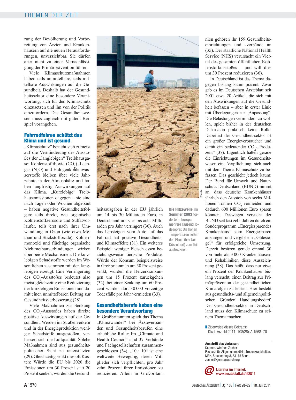 Vorschauseite 3: Klimawandel: Klimaschutz ist Gesundheitsschutz