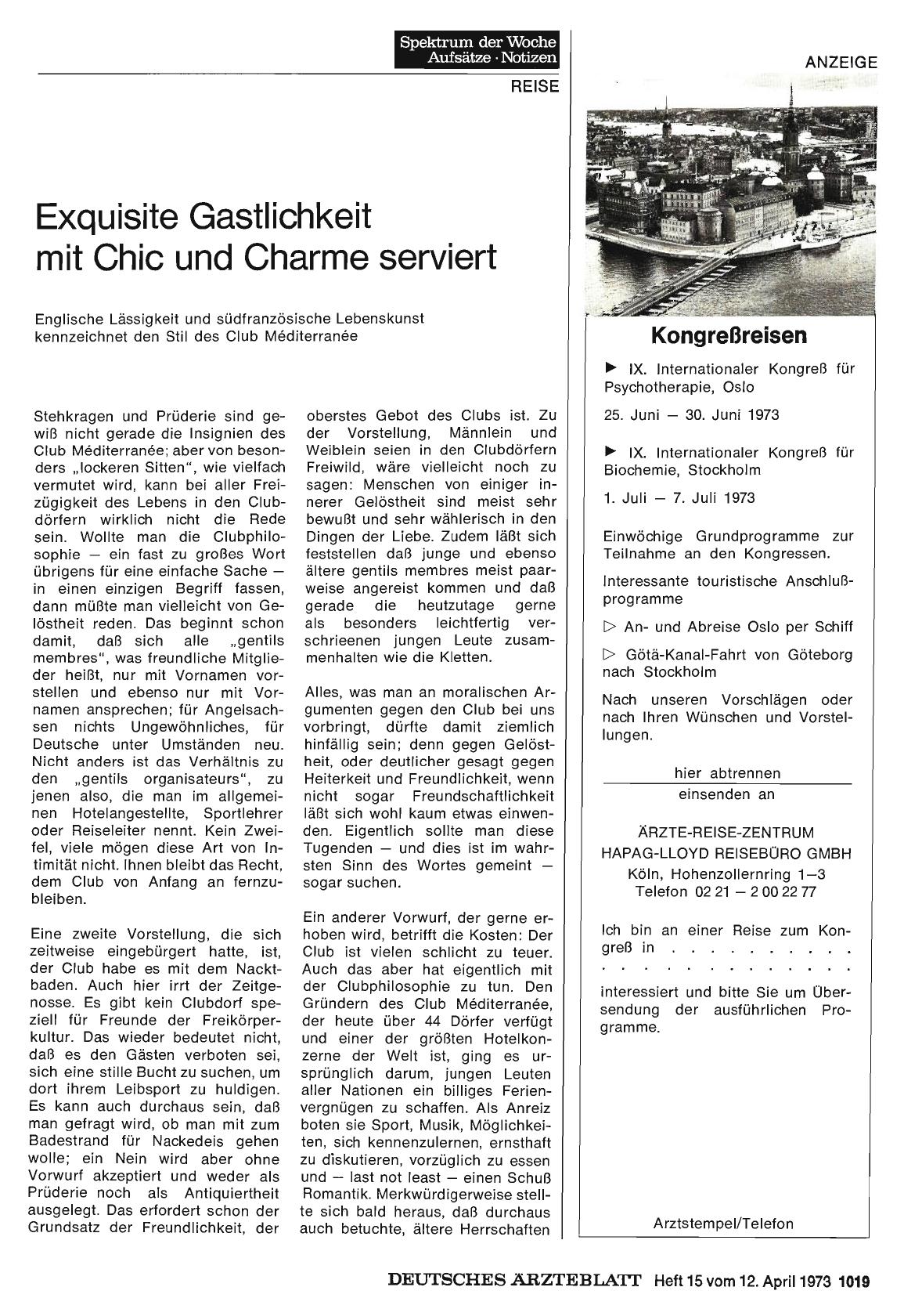 Vorschauseite 1: Exquisite Gastlichkeit mit Chic und Charme serviert: Englische Lässigkeit und südfranzösische Lebenskunst kennzeichnet den Stil des Club Möditerranée