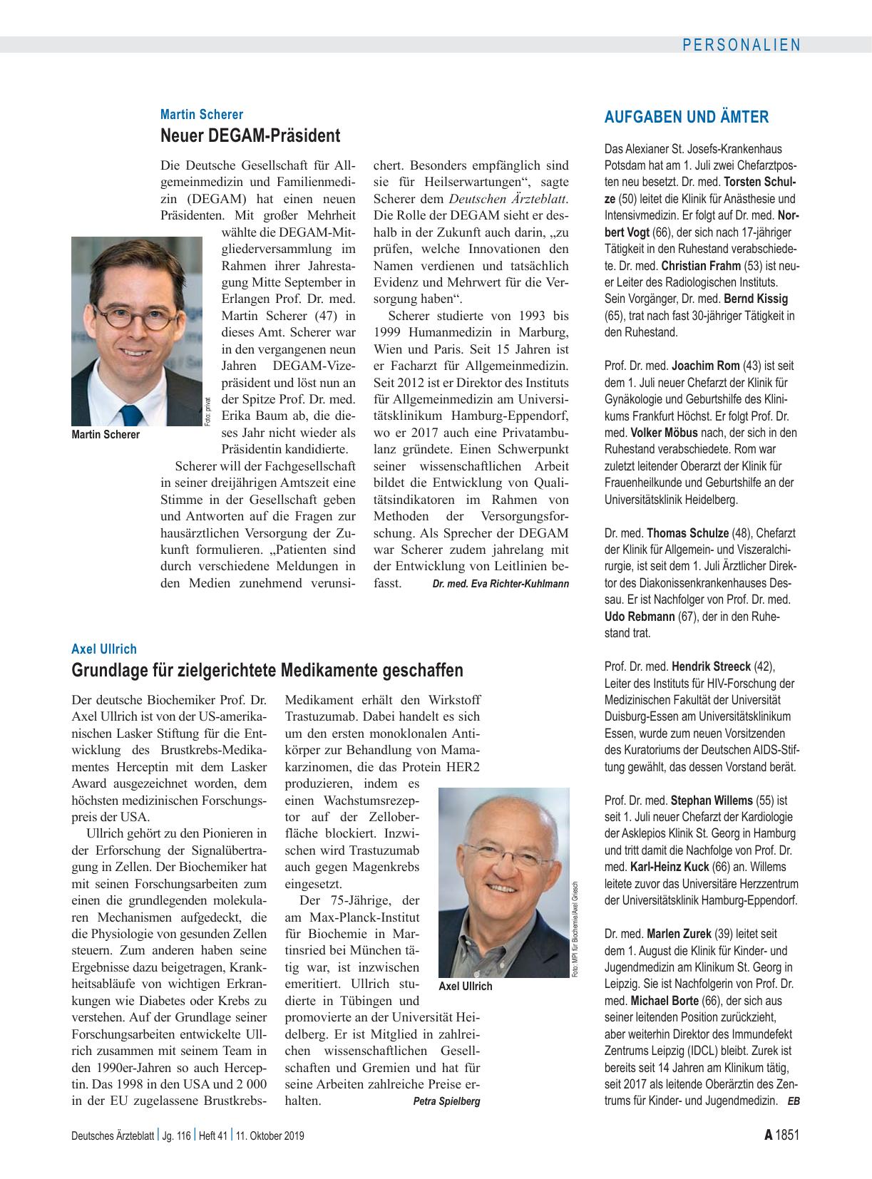 Vorschauseite 1: Aufgaben und Ämter