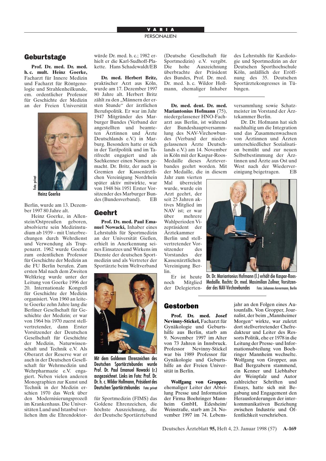 Vorschauseite 1: Geehrt