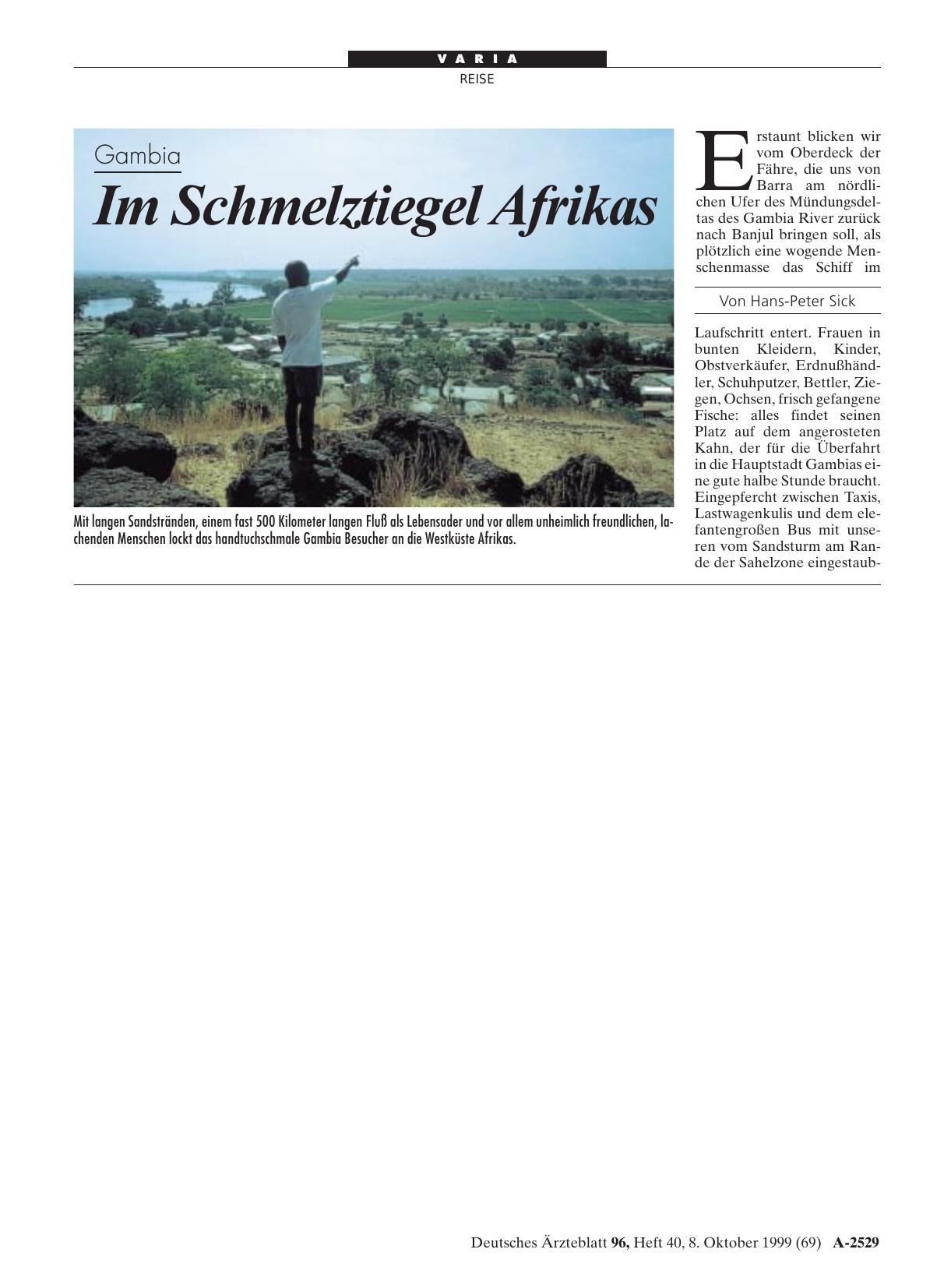 Vorschauseite 1: Gambia: Im Schmelztiegel Afrikas