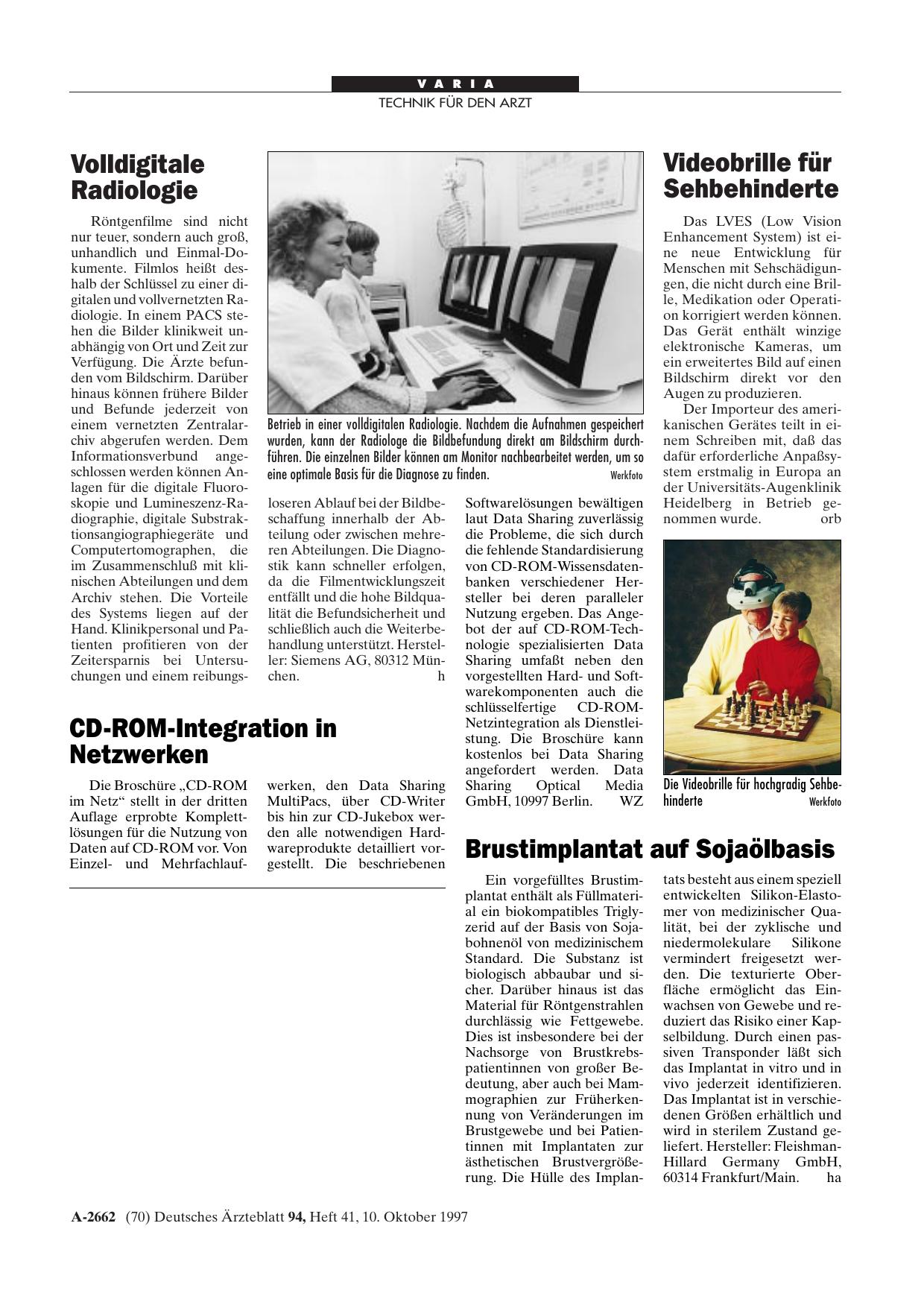 Vorschauseite 1: Volldigitale Radiologie