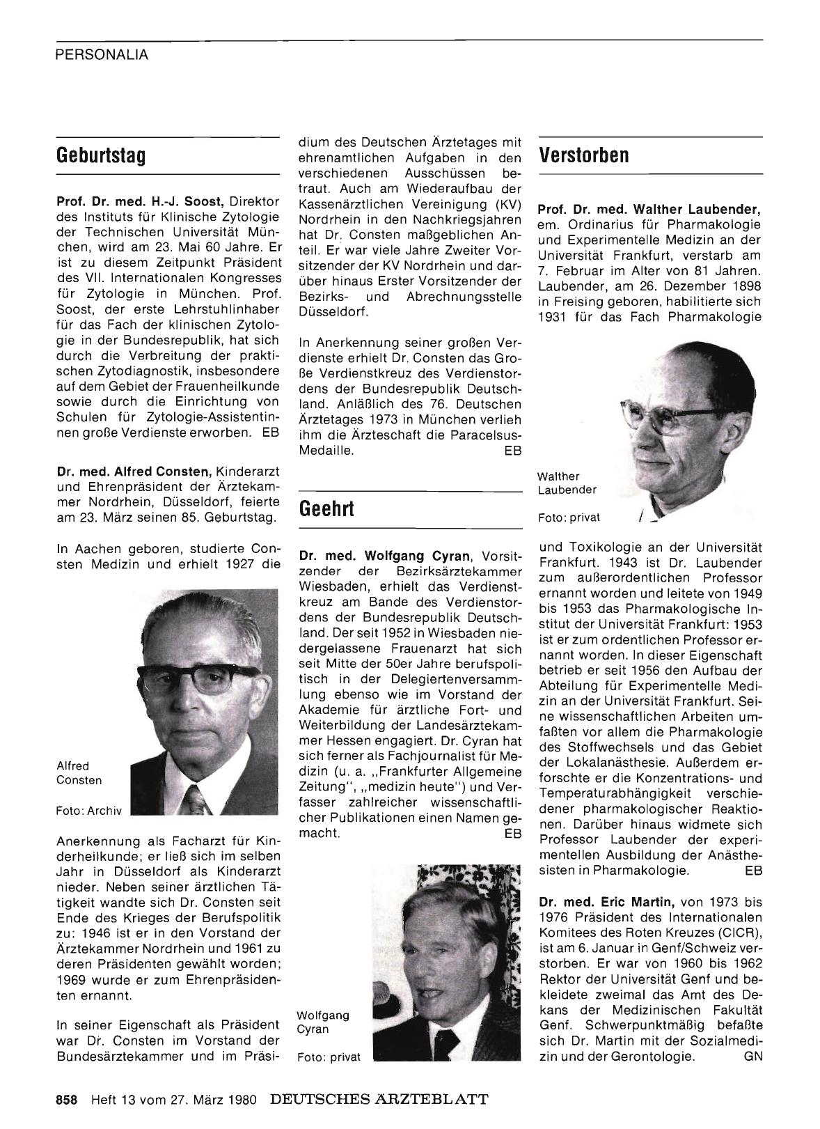 Vorschauseite 1: Geehrt