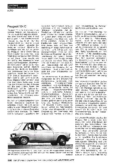 Vorschauseite 1: Peugeot 104 C