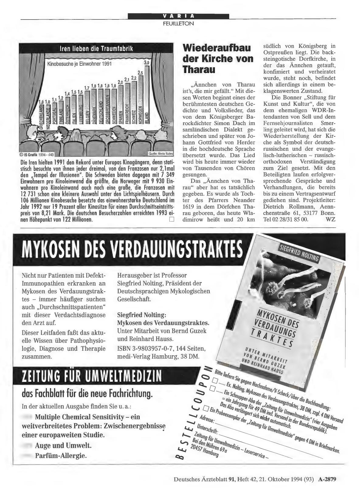 Vorschauseite 1: Wiederaufbau der Kirche von Tharau