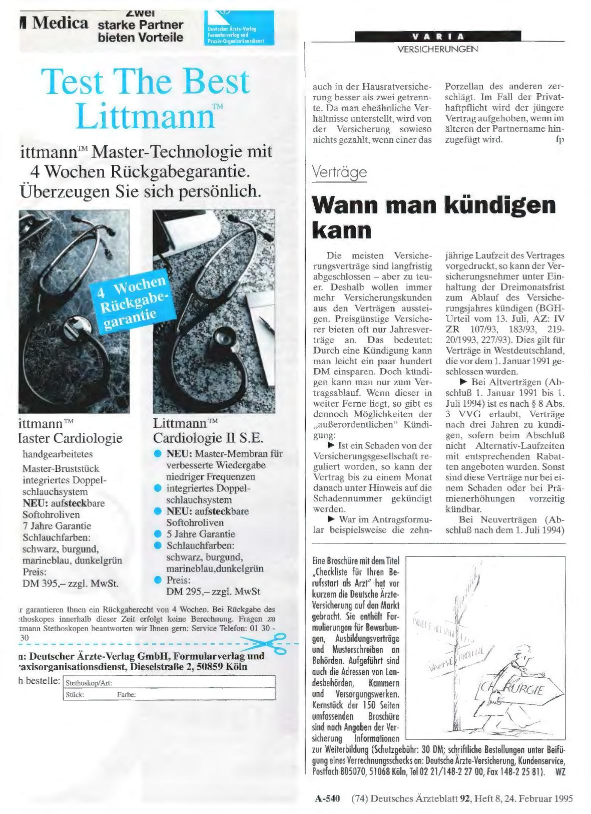 Vorschauseite 1: Verträge: Wann man kündigen kann