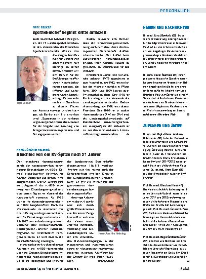 Vorschauseite 1: Namen und Nachrichten