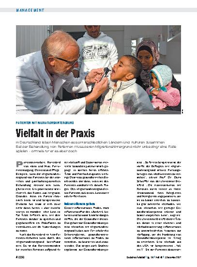Vorschauseite 1: Patienten mit Migrationshintergrund: Vielfalt in der Praxis