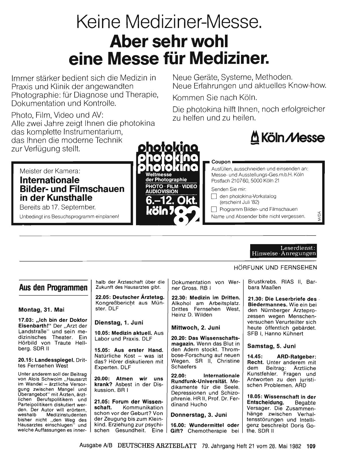 Vorschauseite 1: Aus den Programmen