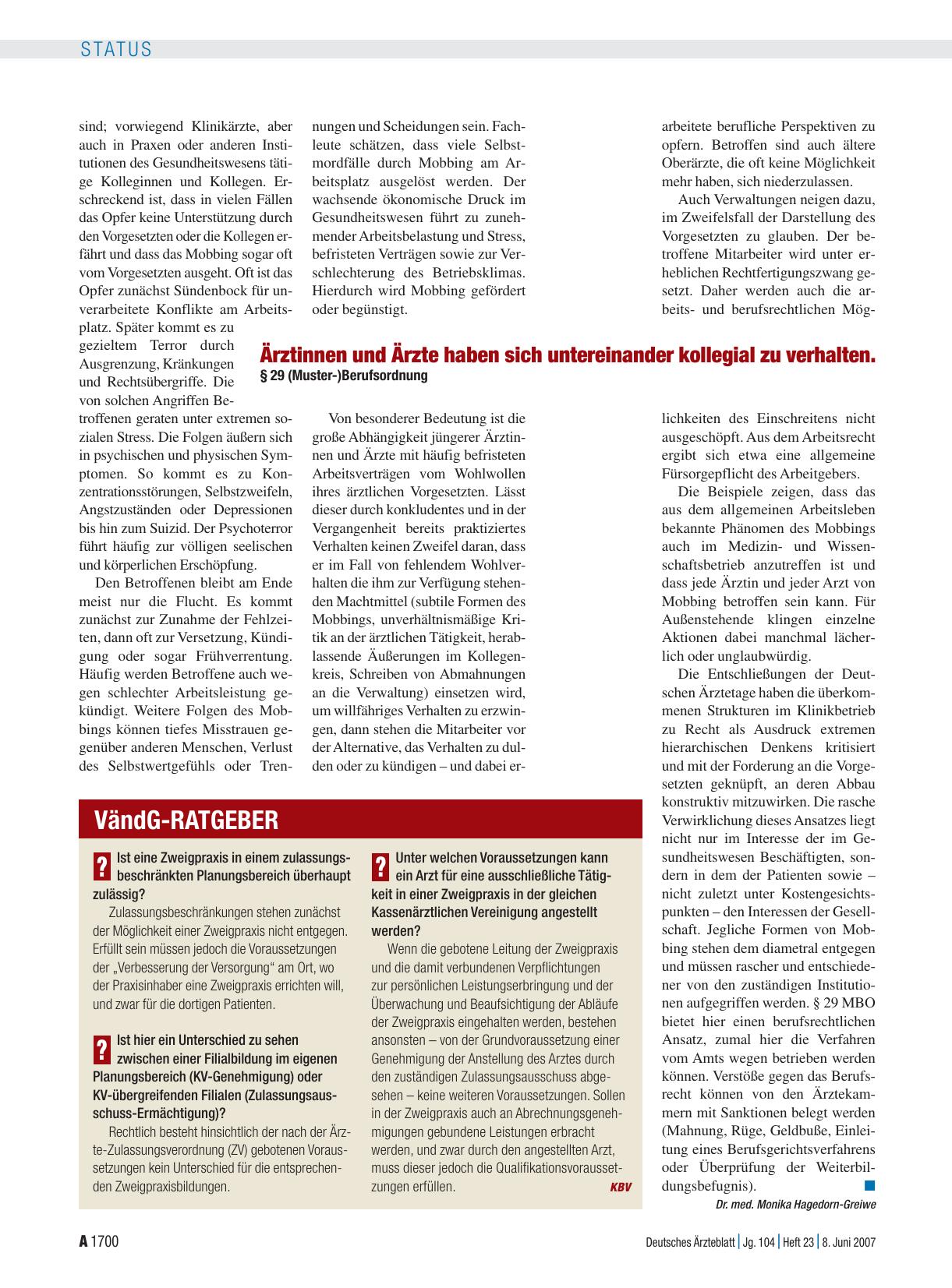 Vorschauseite 1: VändG-Ratgeber