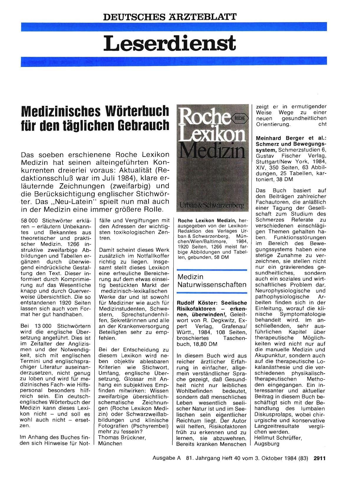 Vorschauseite 1: Medizin Naturwissenschaften: Rudolf Köster: Seelische Risikofaktoren — erkennen, überwinden!