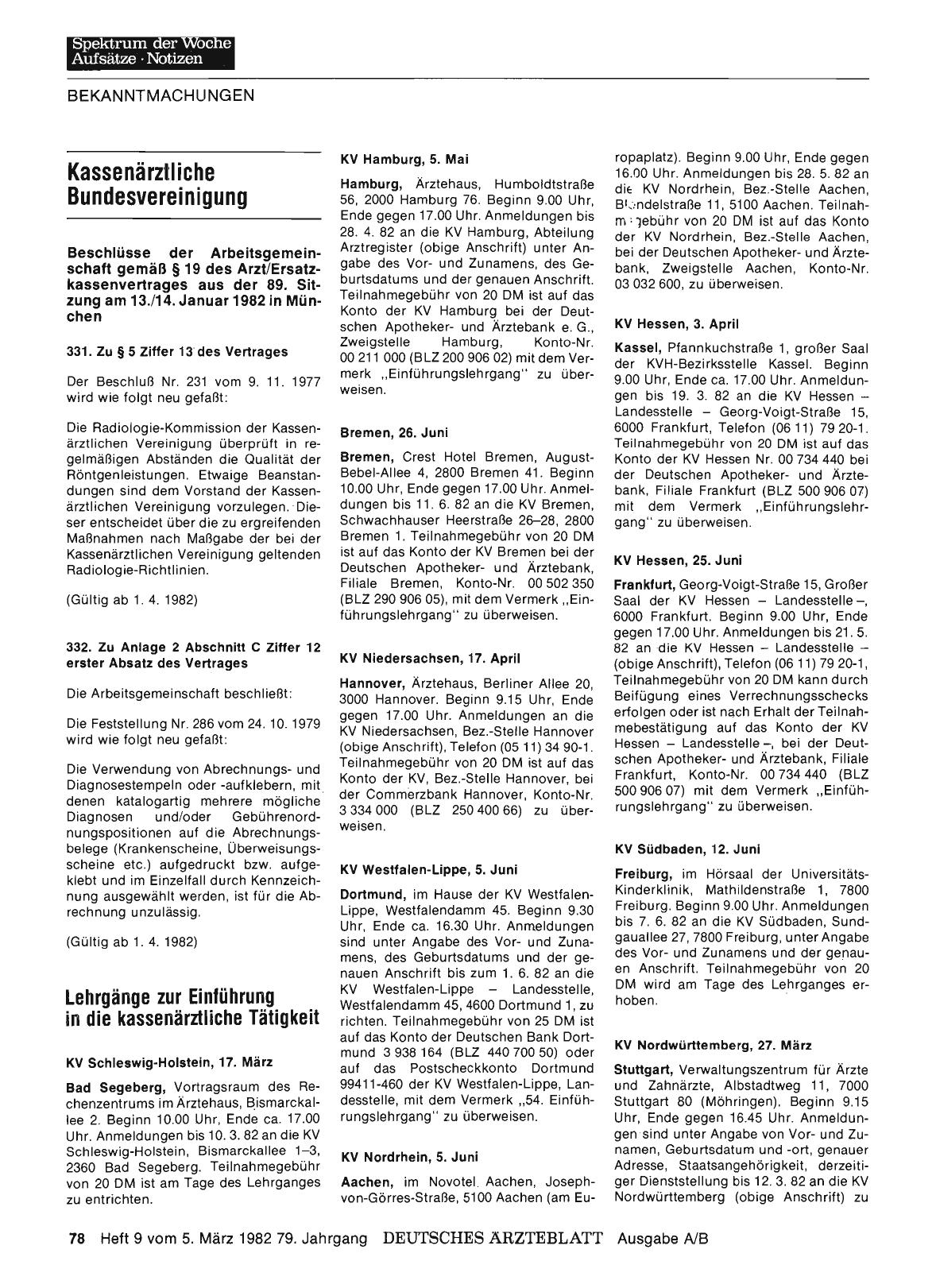 Vorschauseite 1: Kassenärztliche Bundesvereinigung
