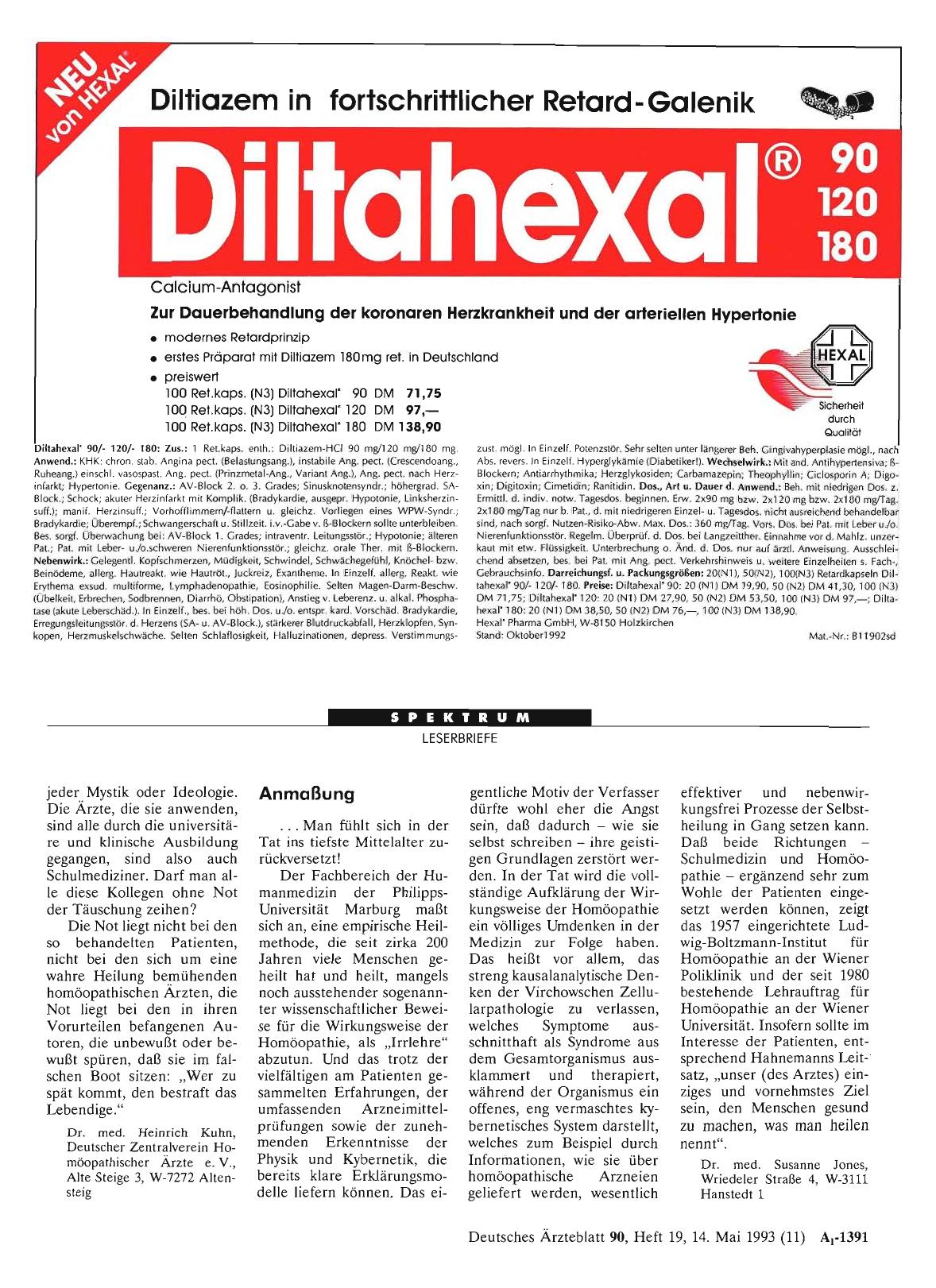 Vorschauseite 1: Homöopathie: Anmaßung