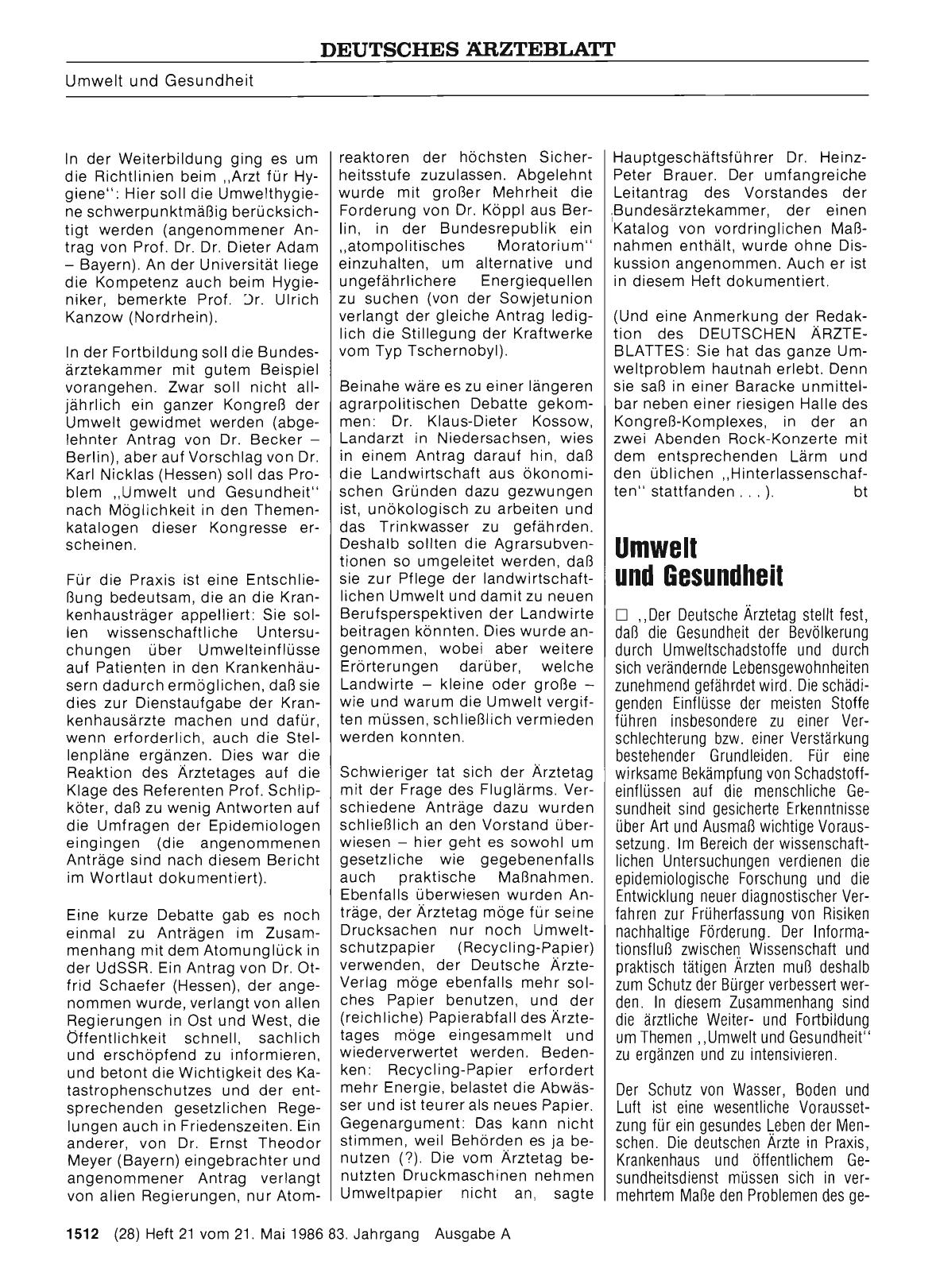 Vorschauseite 1: Umwelt und Gesundheit