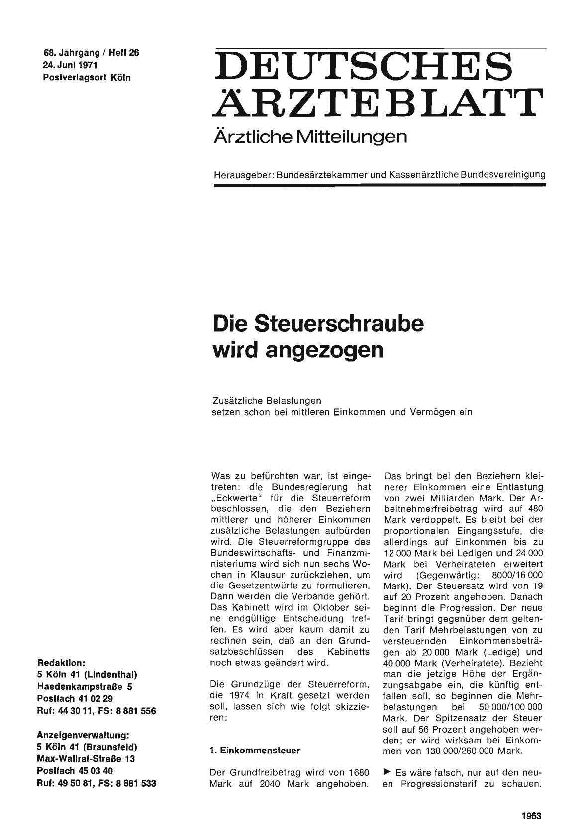 Vorschauseite 1: Die Steuerschraube wird angezogen