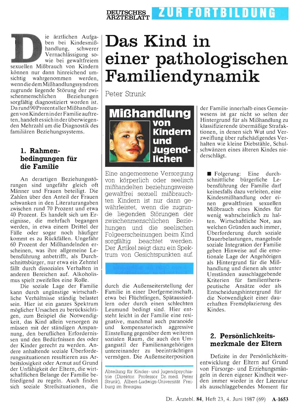 Vorschauseite 1: Mißhandlung von Kindern und Jugendlichen: Das Kind in einer pathologischen Familiendynamik