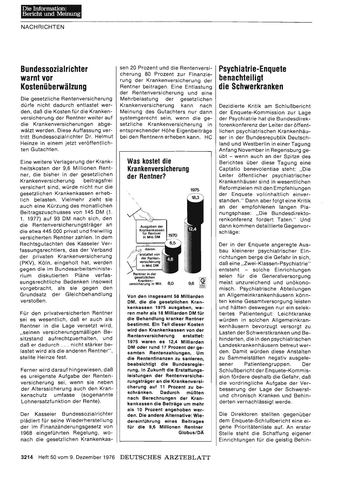 Vorschauseite 1: Bundessozialrichter warnt vor Kostenüberwälzung