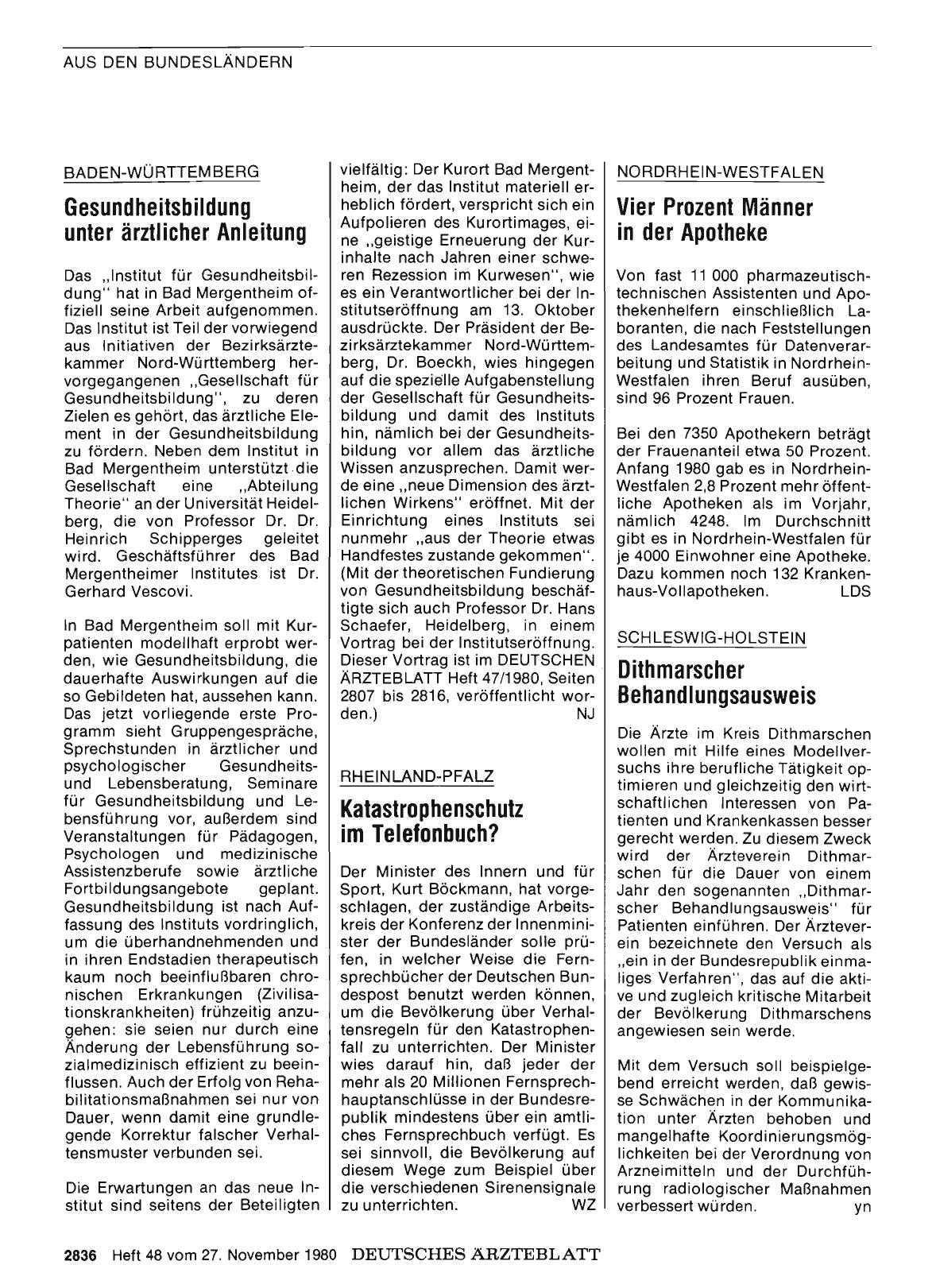 Vorschauseite 1: RHEINLAND-PFALZ: Katastrophenschutz im Telefonbuch?