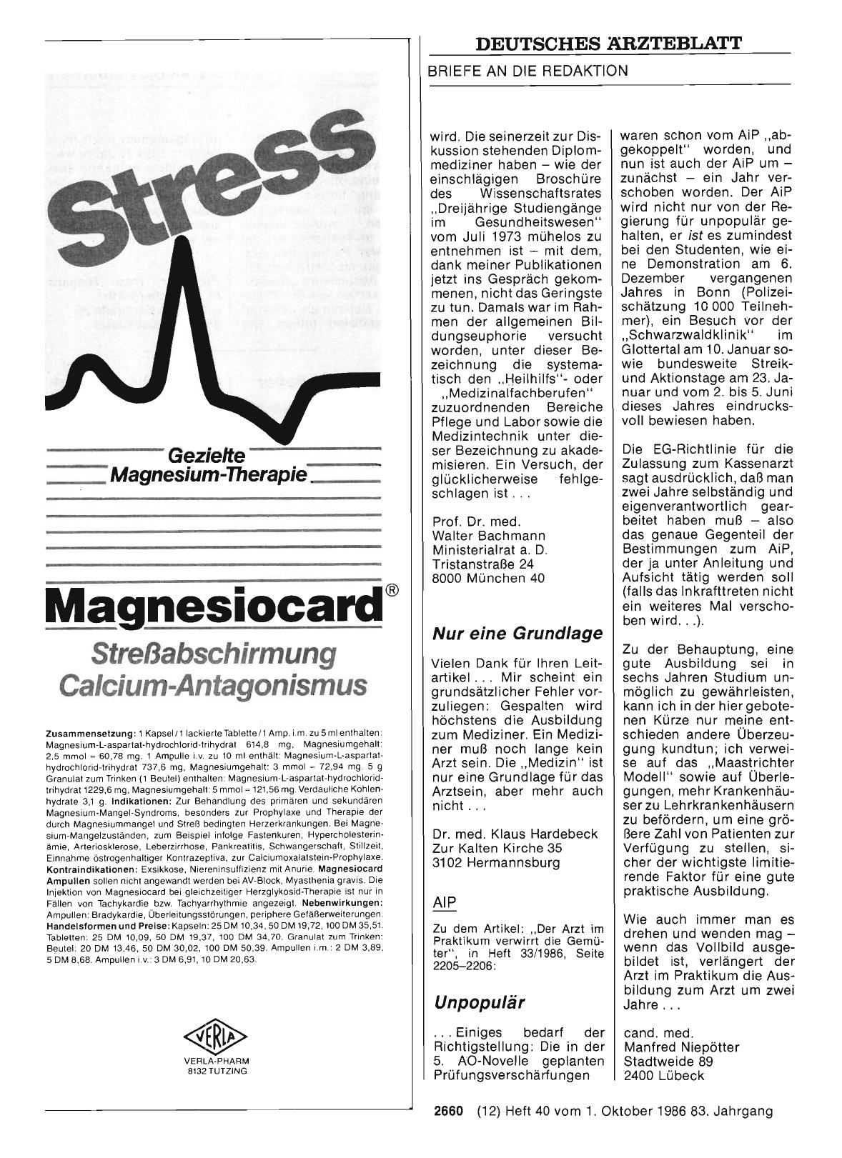Vorschauseite 1: „DIPLOM-MEDIZINER”: Nur eine Grundlage