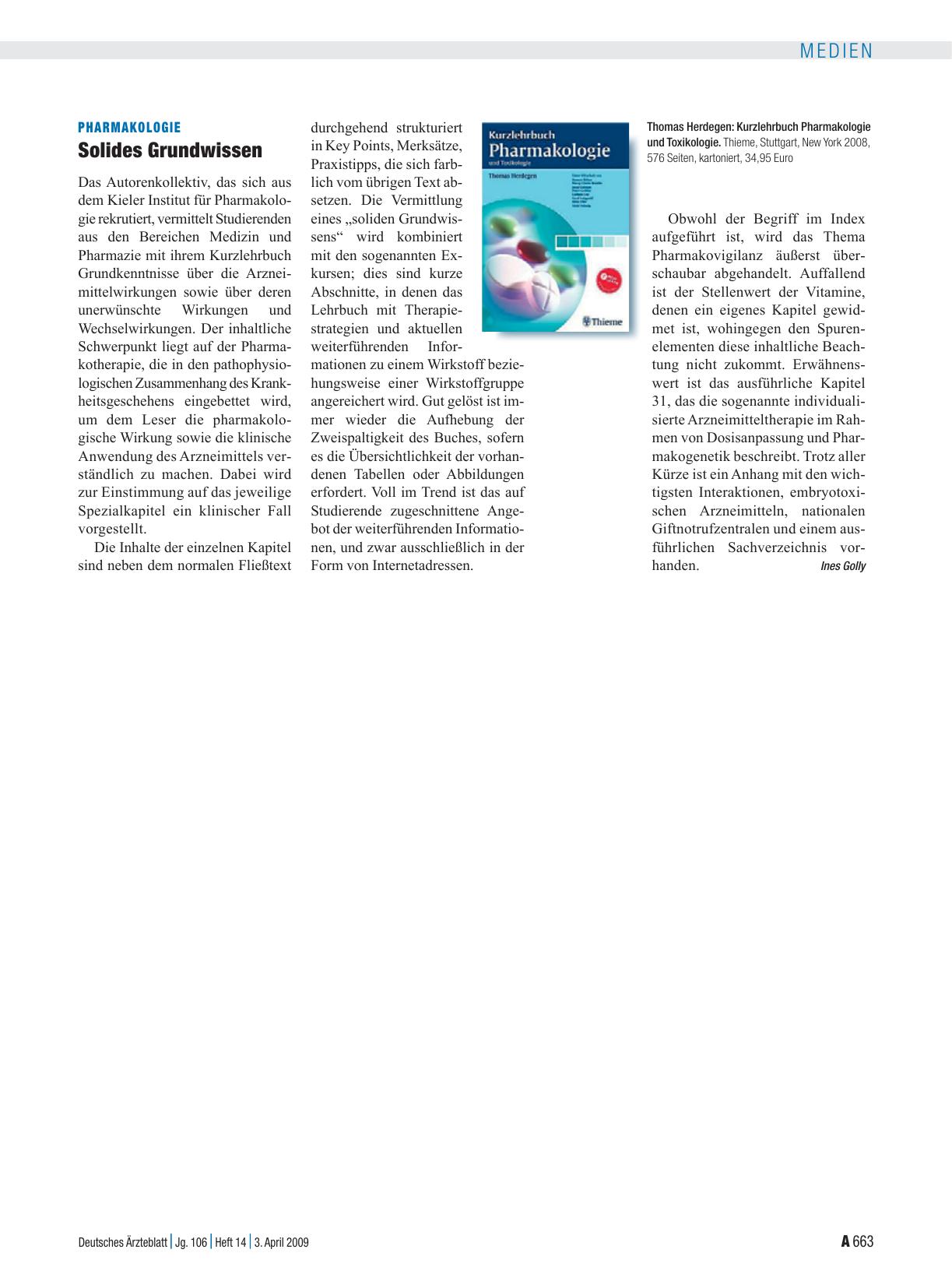 Vorschauseite 1: Pharmakologie: Solides Grundwissen