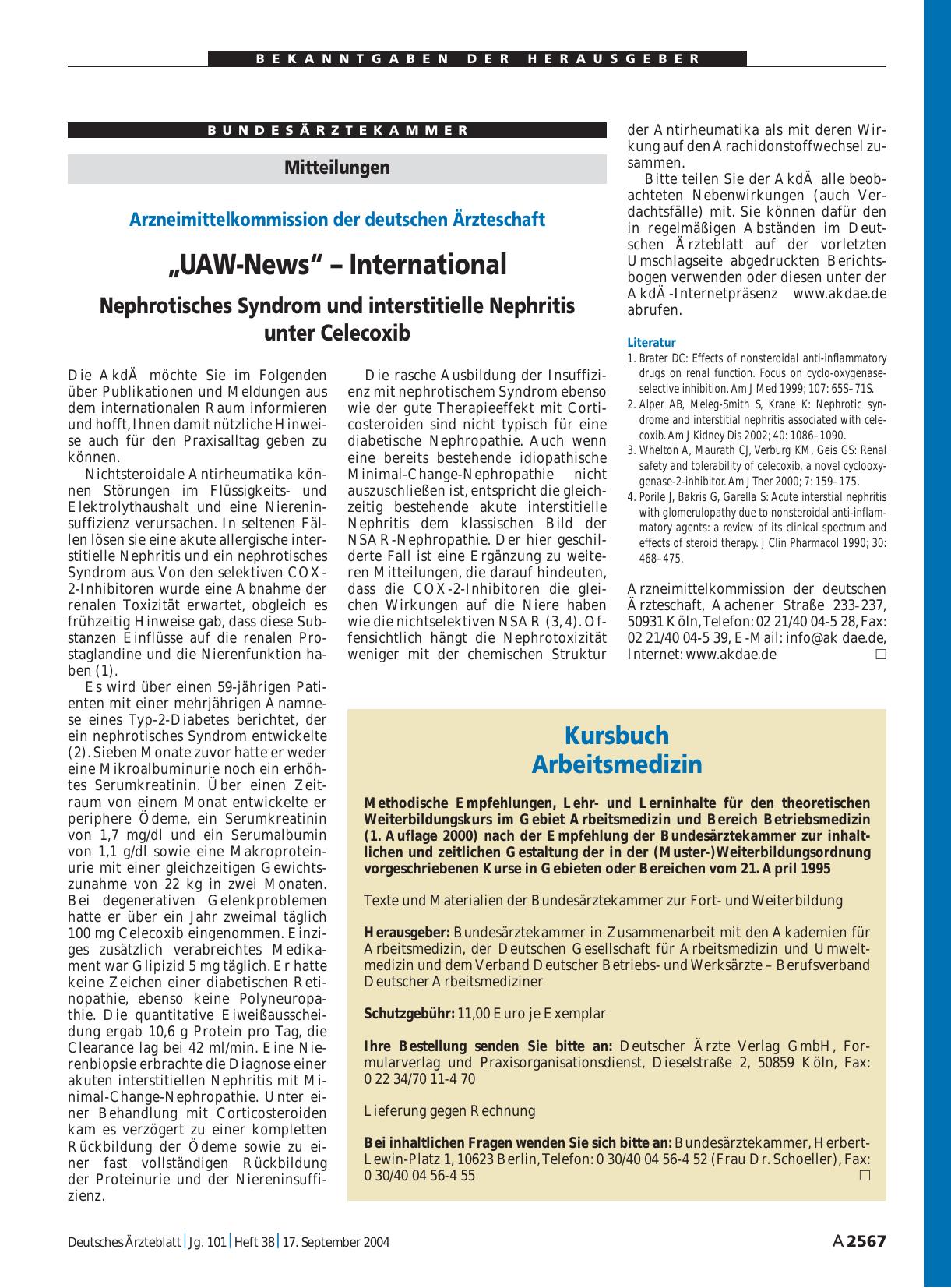 Vorschauseite 1: Kursbuch: Arbeitsmedizin