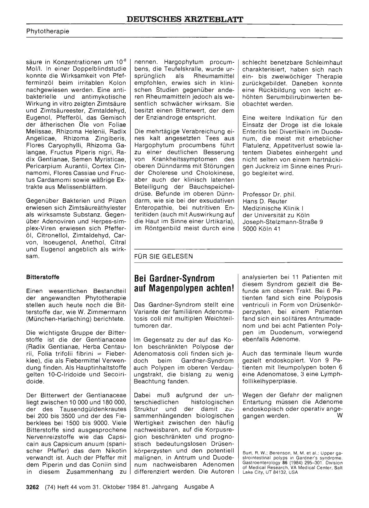 Vorschauseite 1: Bei Gardner-Syndrom auf Magenpolypen achten!