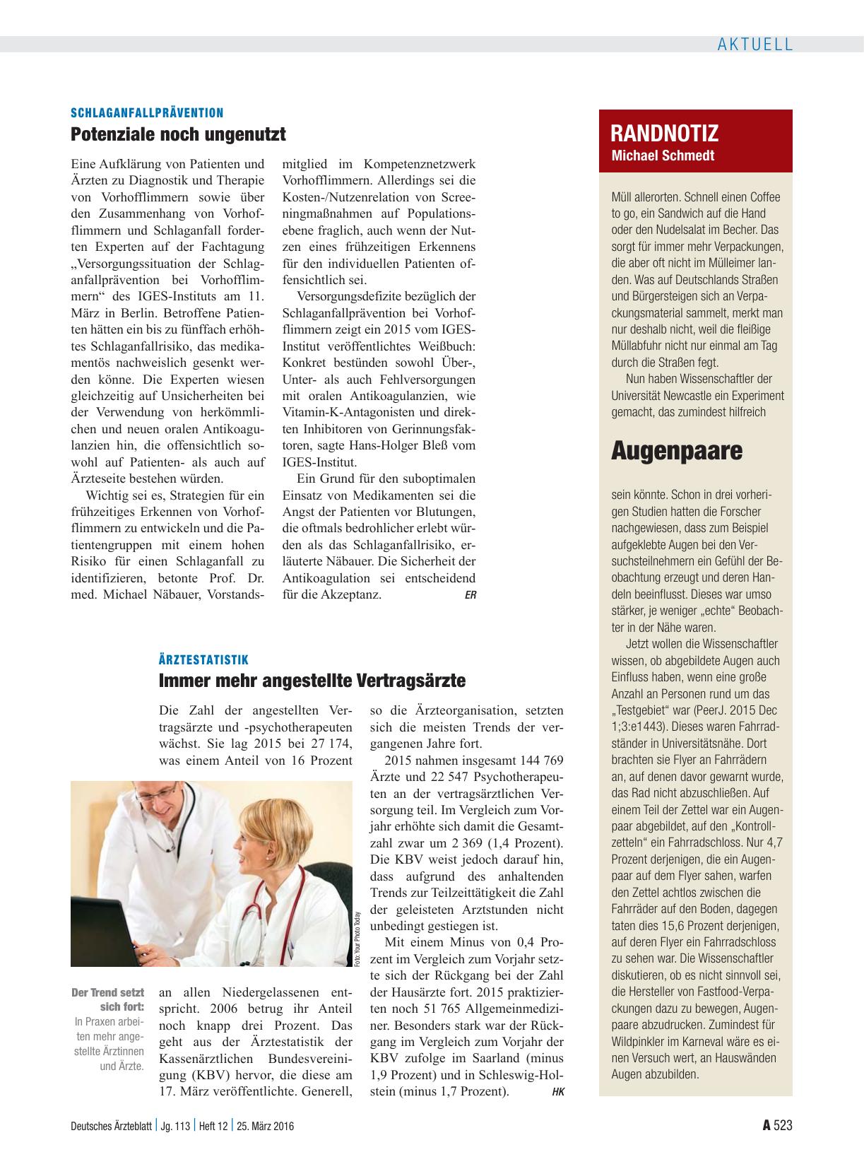 Vorschauseite 1: Randnotiz: Augenpaare