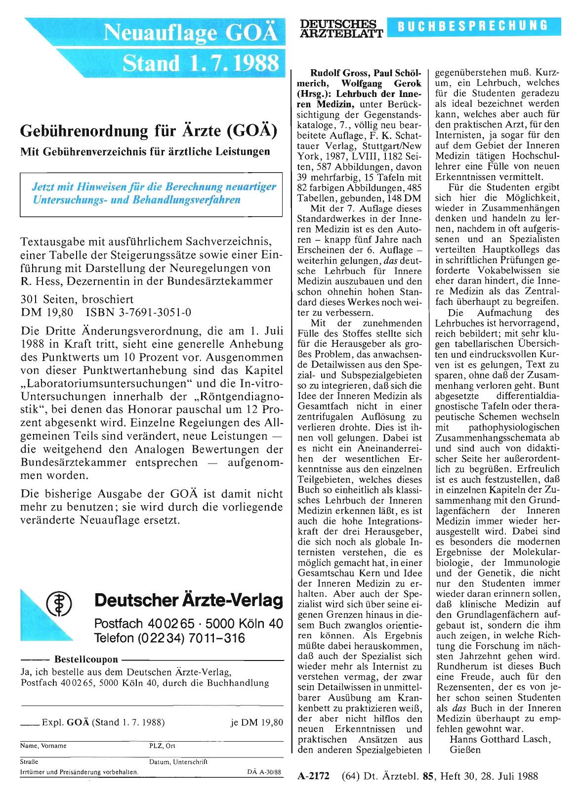 Vorschauseite 1: Rudolf Gross, Paul Schölmerich, Wolfgang Gerok (Hrsg. ): Lehrbuch der Inneren Medizin,