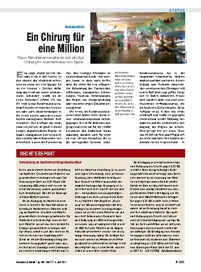Vorschauseite 1: Madagaskar: Ein Chirurg für eine Million