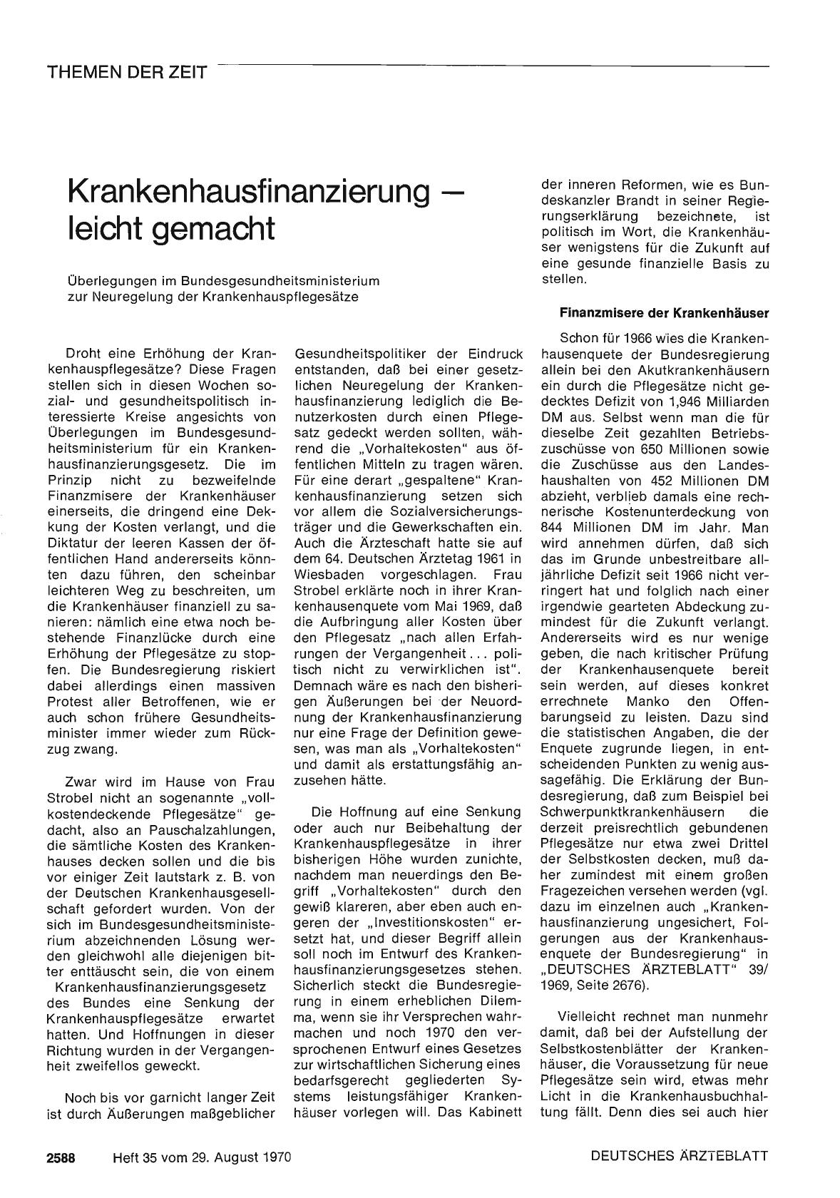 Vorschauseite 1: Krankenhausfinanzierung — leicht gemacht