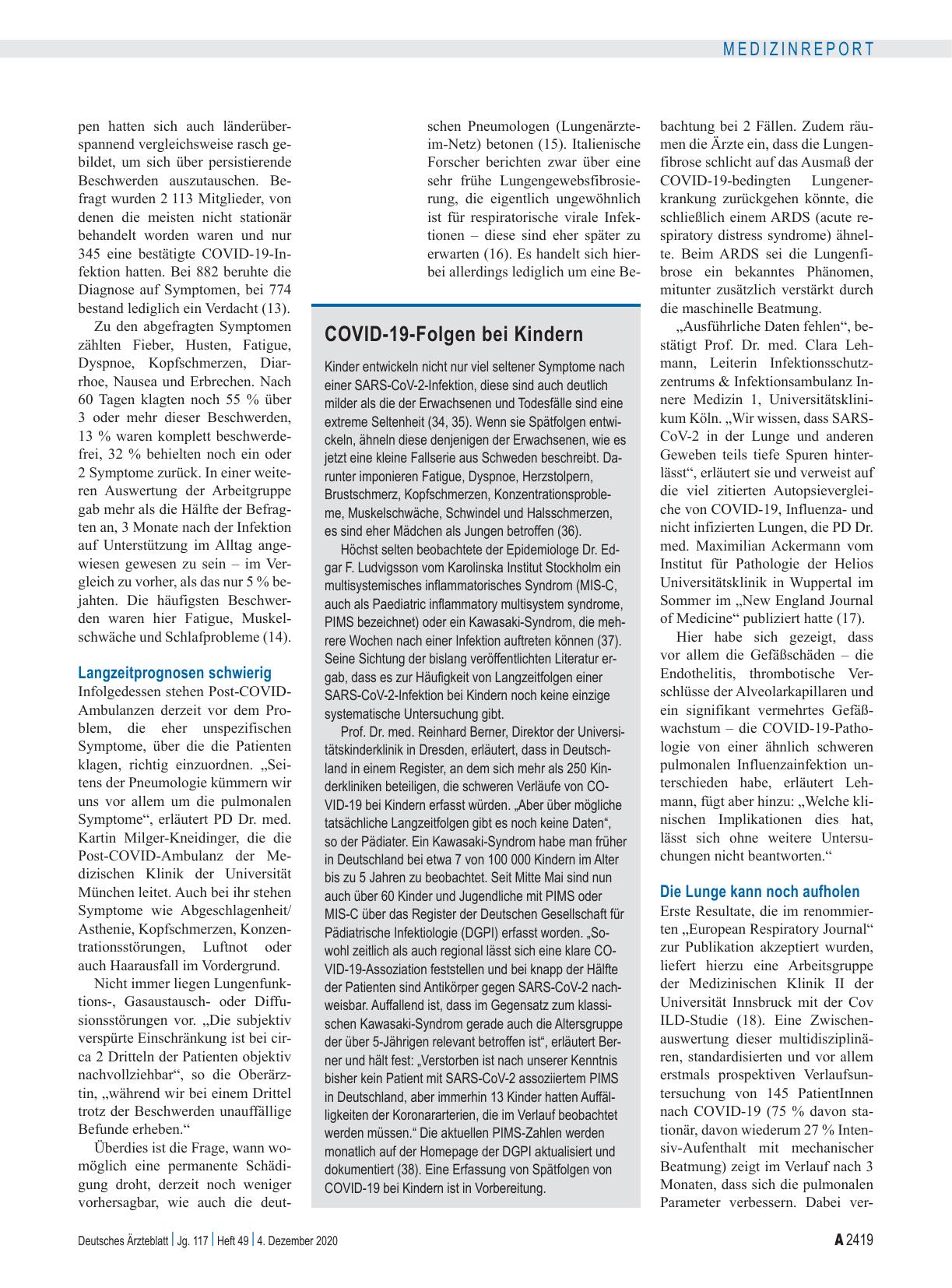 Vorschauseite 3: Long COVID: Der lange Schatten von COVID-19